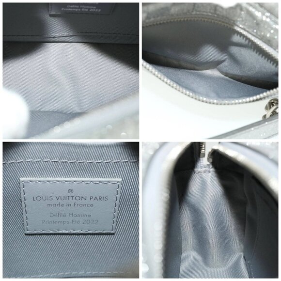 LOUIS VUITTON Damier Glitter Mini Soft Trunk Bag Silver - Picture 13 of 15